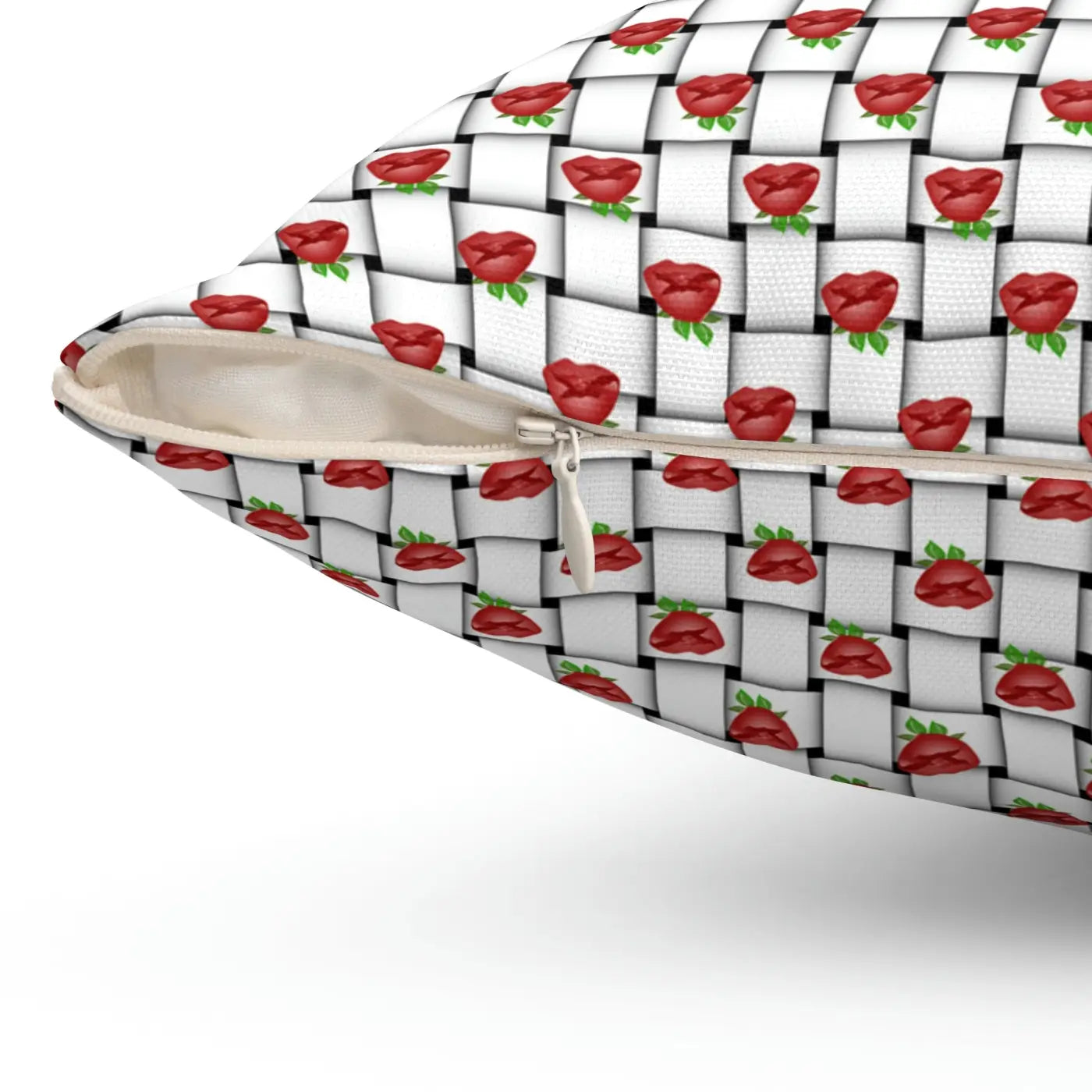 Polyester Square Pillow - Weaved Background Comfort - DipaliZ