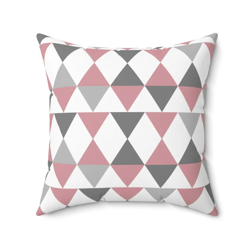 Polyester Square Pillow - Bold Geometric Design - DipaliZ