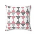 Polyester Square Pillow - Bold Geometric Design - DipaliZ