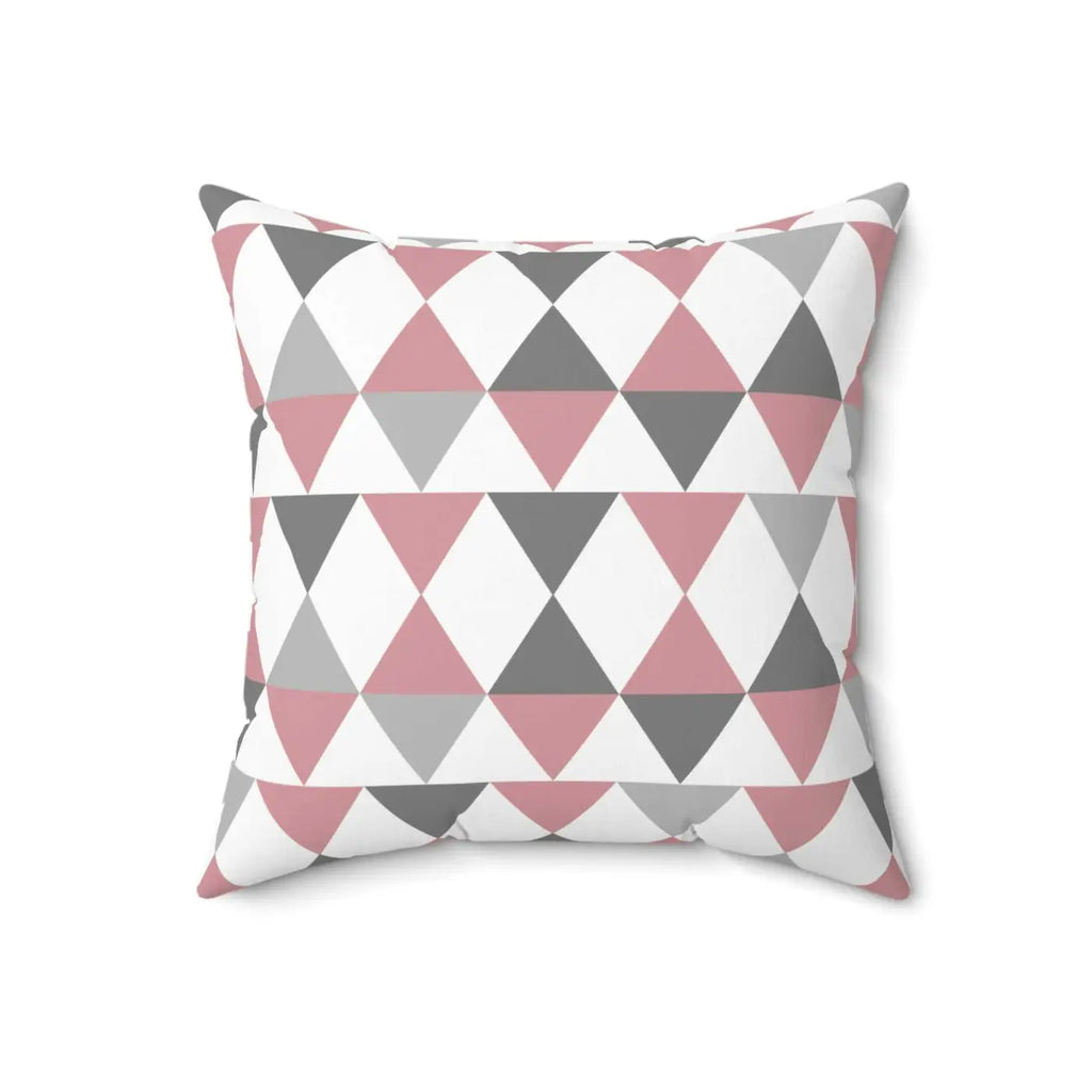 Polyester Square Pillow - Bold Geometric Design - DipaliZ