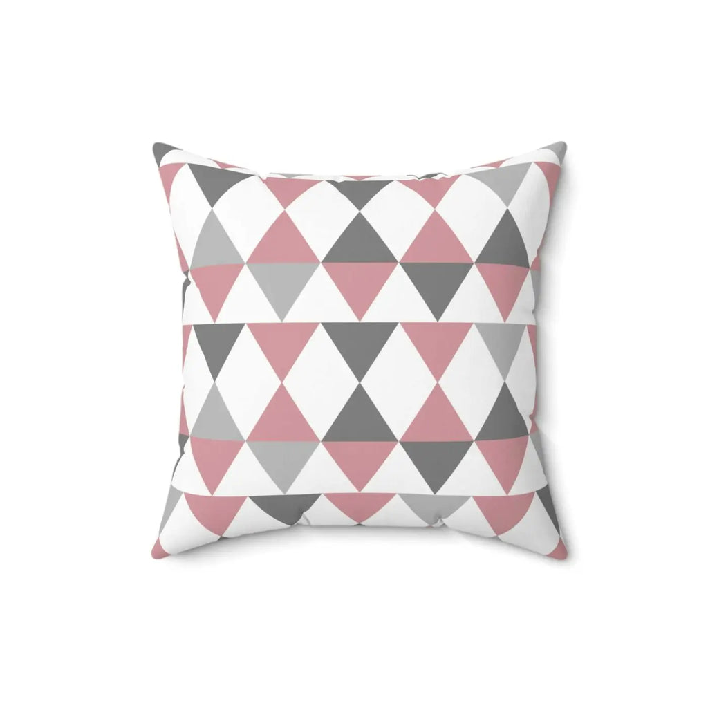Polyester Square Pillow - Bold Geometric Design - DipaliZ