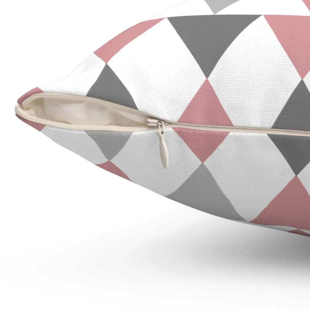 Polyester Square Pillow - Bold Geometric Design - DipaliZ