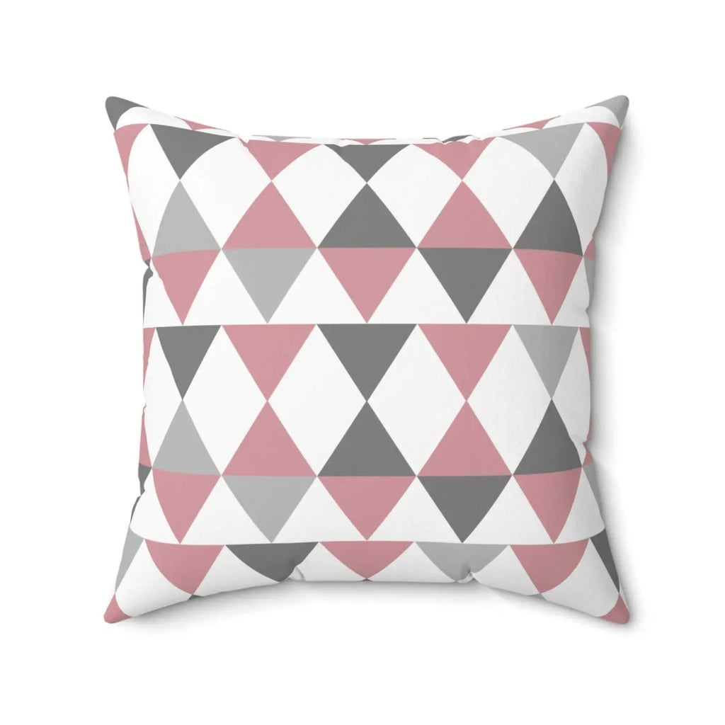 Polyester Square Pillow - Bold Geometric Design - DipaliZ
