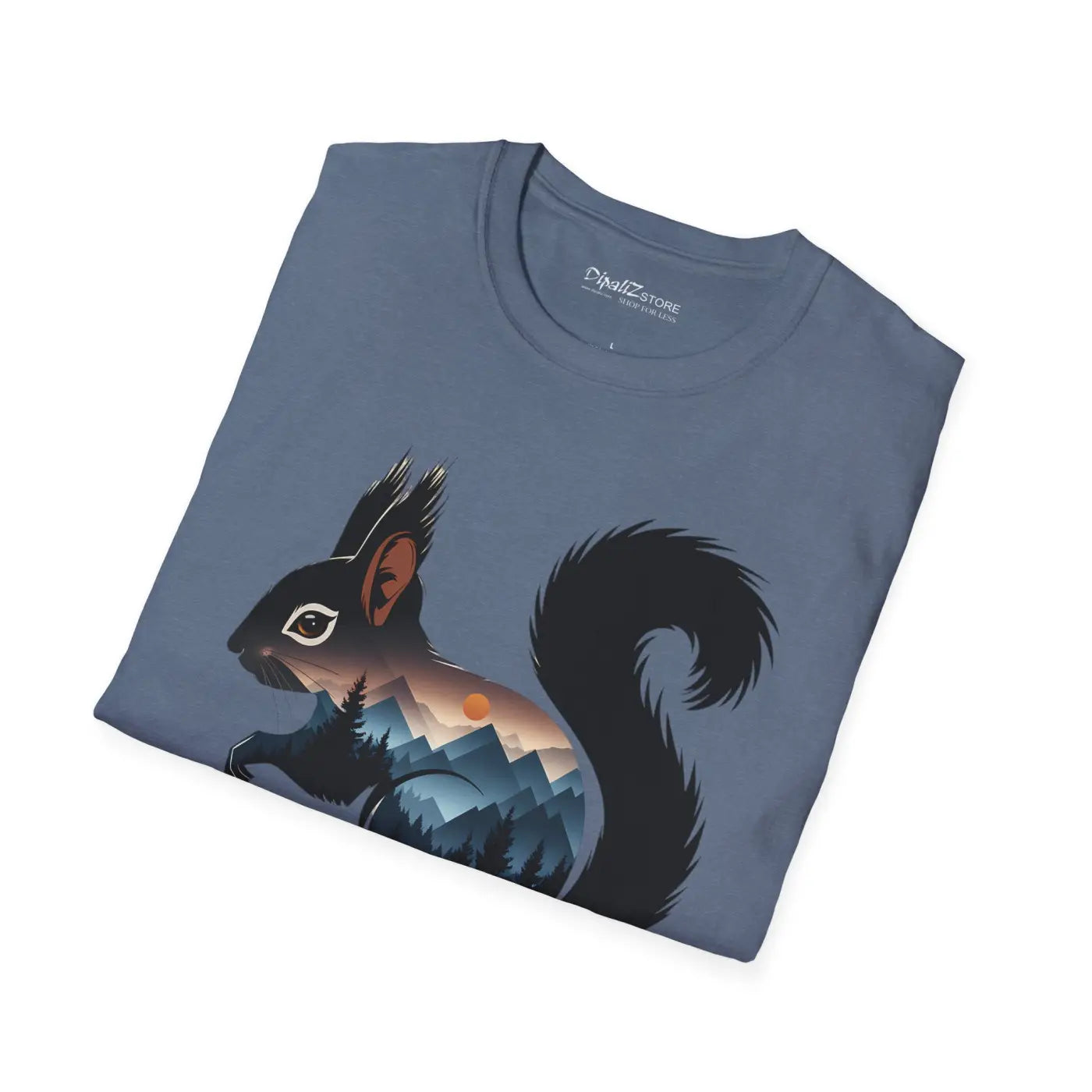 Unisex Softstyle T-Shirt - Squirrel Mountain Design - DipaliZ