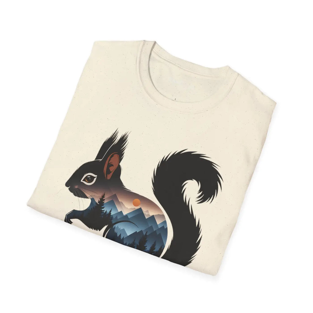 Unisex Softstyle T-Shirt - Squirrel Mountain Design - DipaliZ