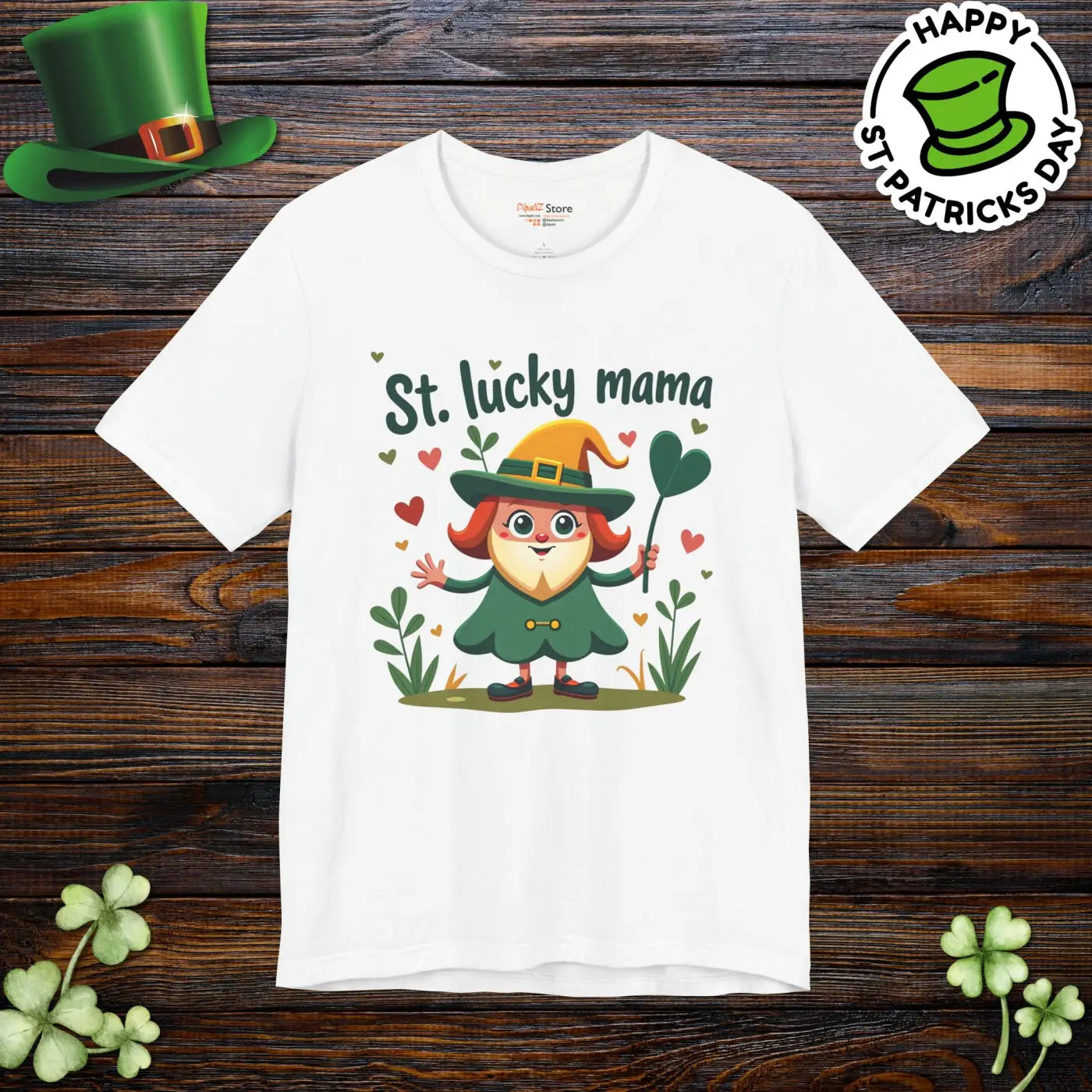 Lucky Mama Tee - Patrick's Day Celebrating Motherhood - DipaliZ