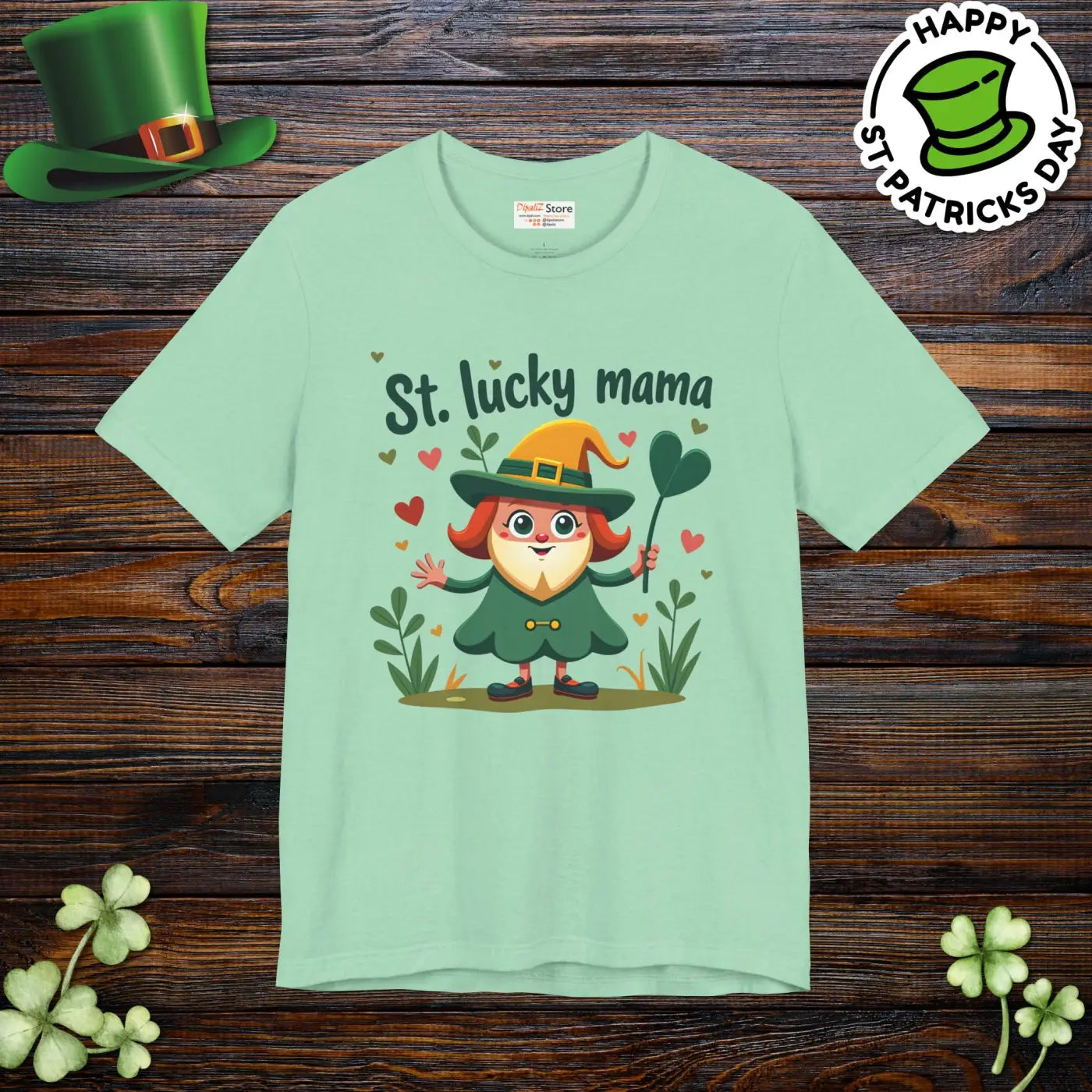 Lucky Mama Tee - Patrick's Day Celebrating Motherhood - DipaliZ