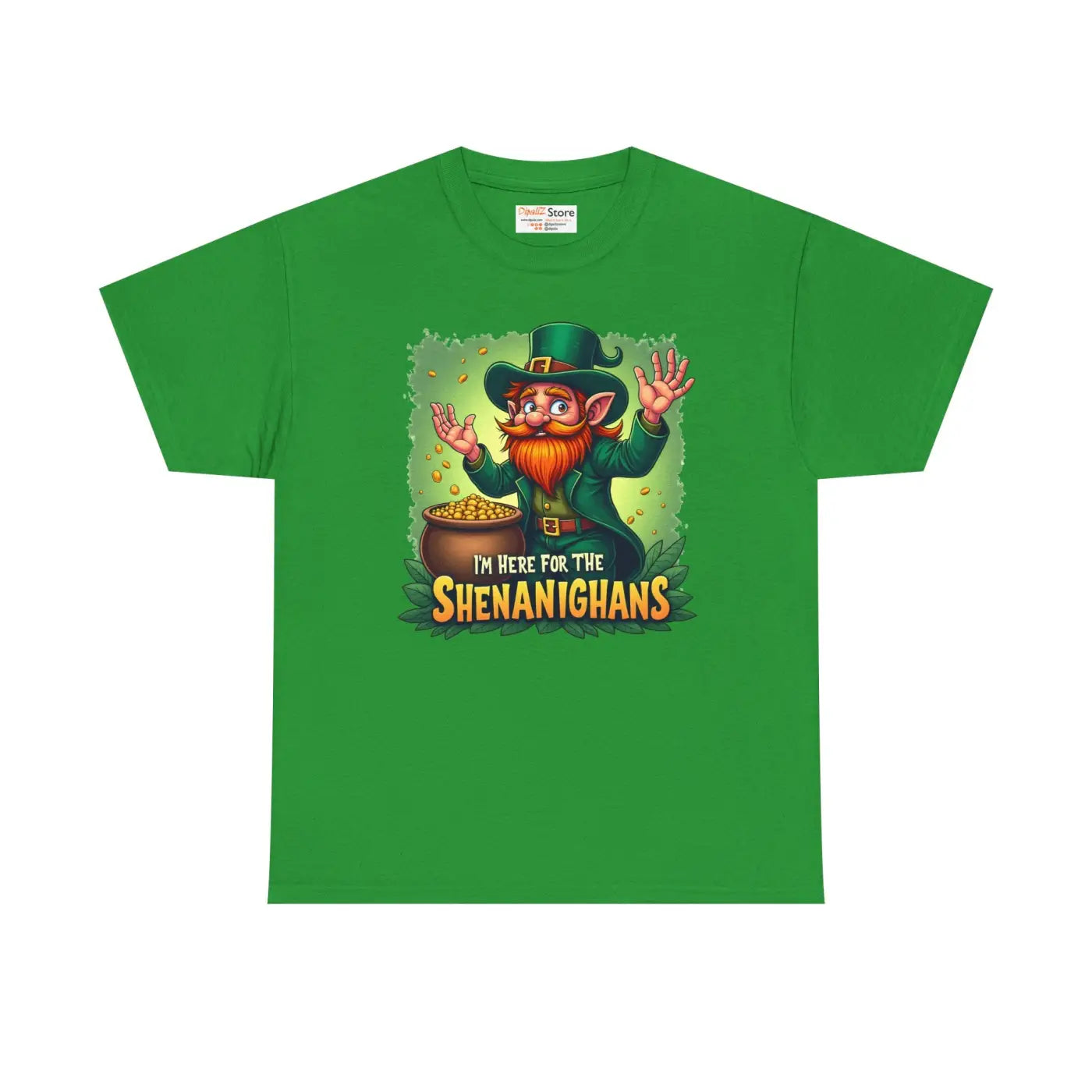 Rock St Patrick Heavy Cotton Tee - Shenanigans Everyday Style - DipaliZ