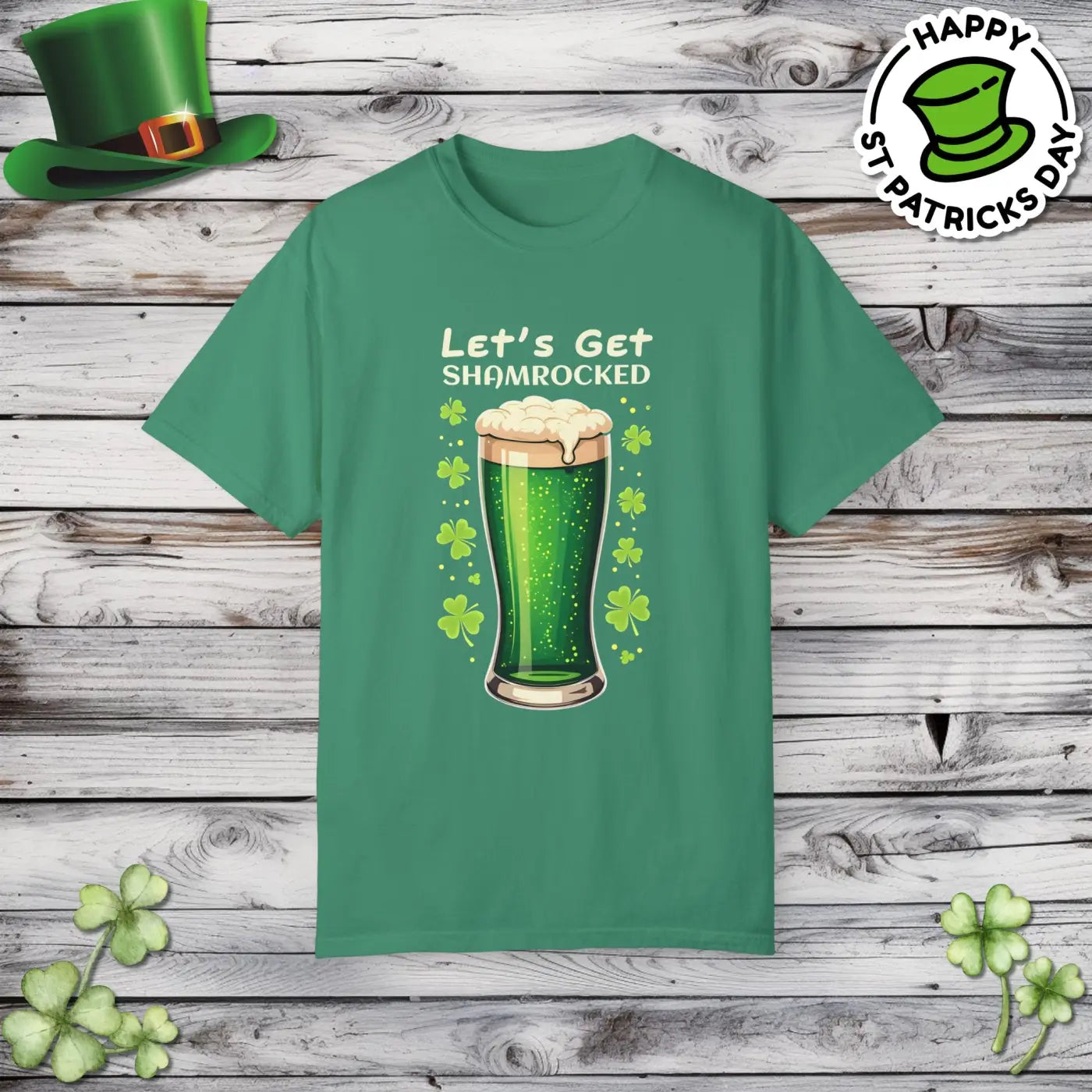 Ultimate Shamrocked Green Tee - Patrick's Day Style - DipaliZ