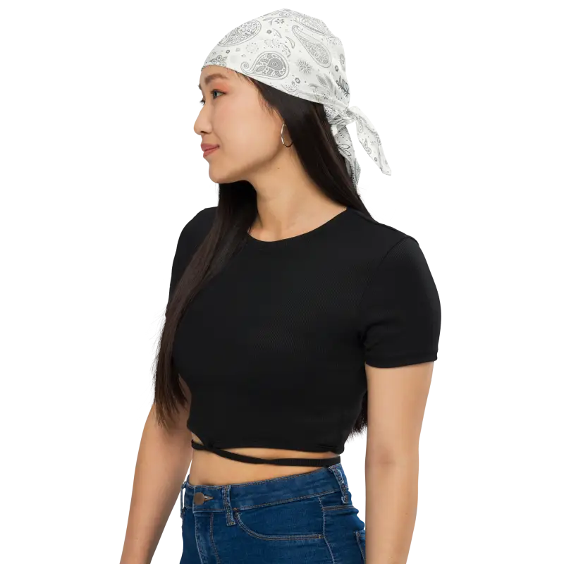 Dynamic Paisley Print Bandana - Fashion Statement Accessory - DipaliZ