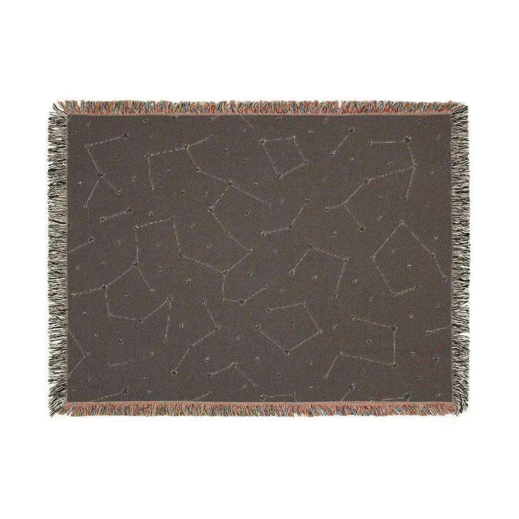 Starry Night Woven Blanket - Cozy Constellation Throw - DipaliZ