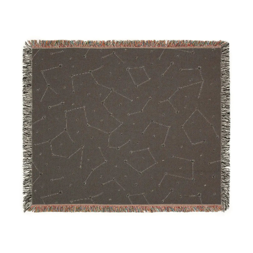 Starry Night Woven Blanket - Cozy Constellation Throw - DipaliZ