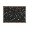 Starry Night Woven Blanket - Cozy Constellation Throw - DipaliZ