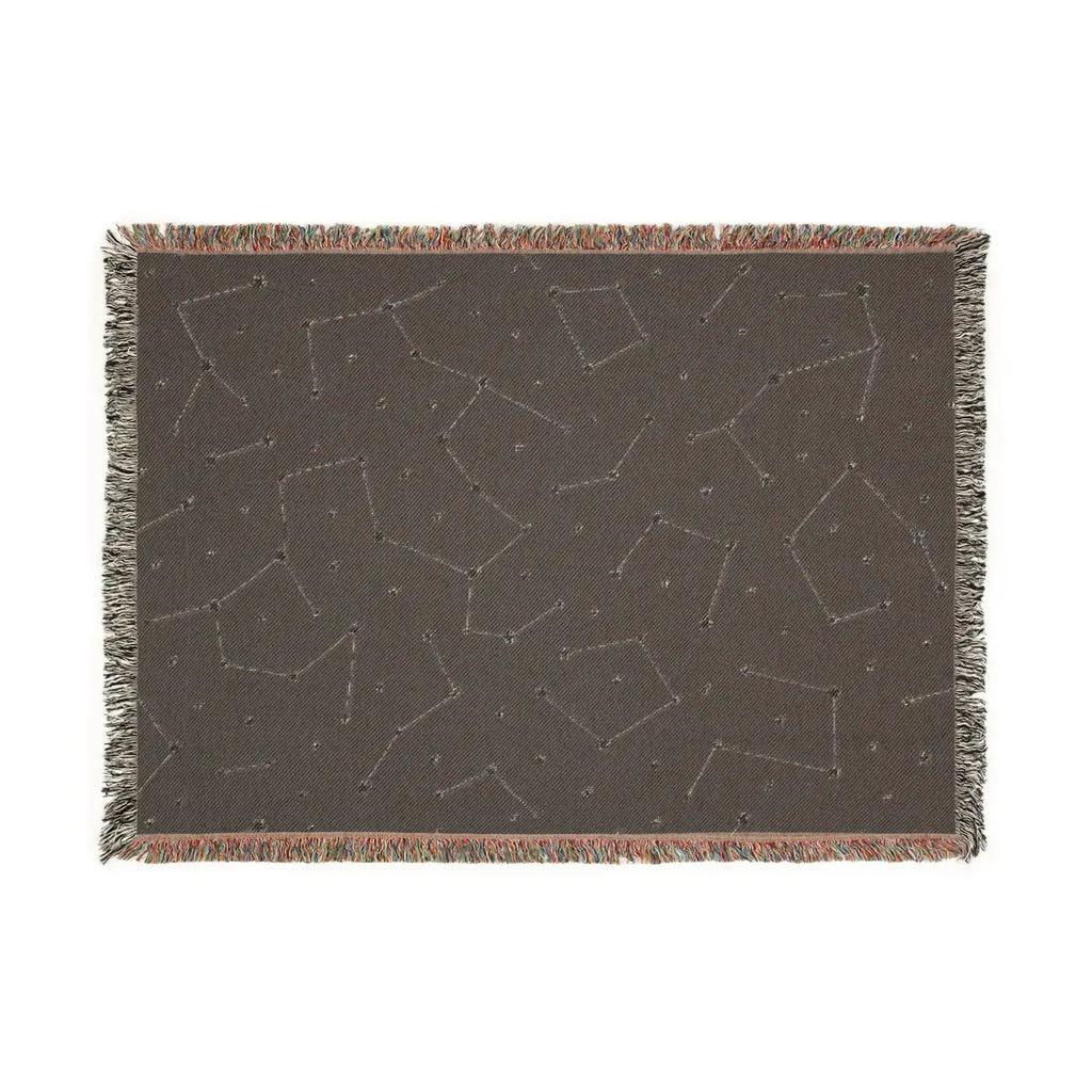 Starry Night Woven Blanket - Cozy Constellation Throw - DipaliZ