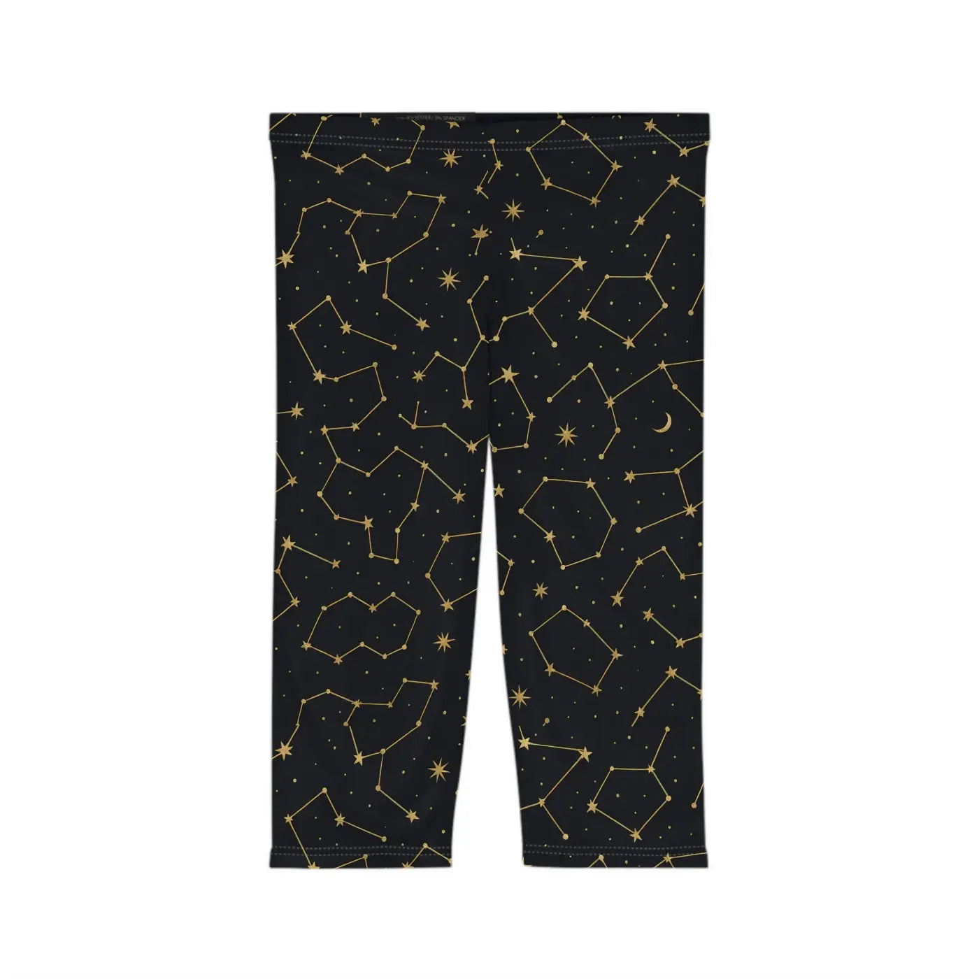 Starry Sky Capri Leggings - Constellation Design Activewear - DipaliZ