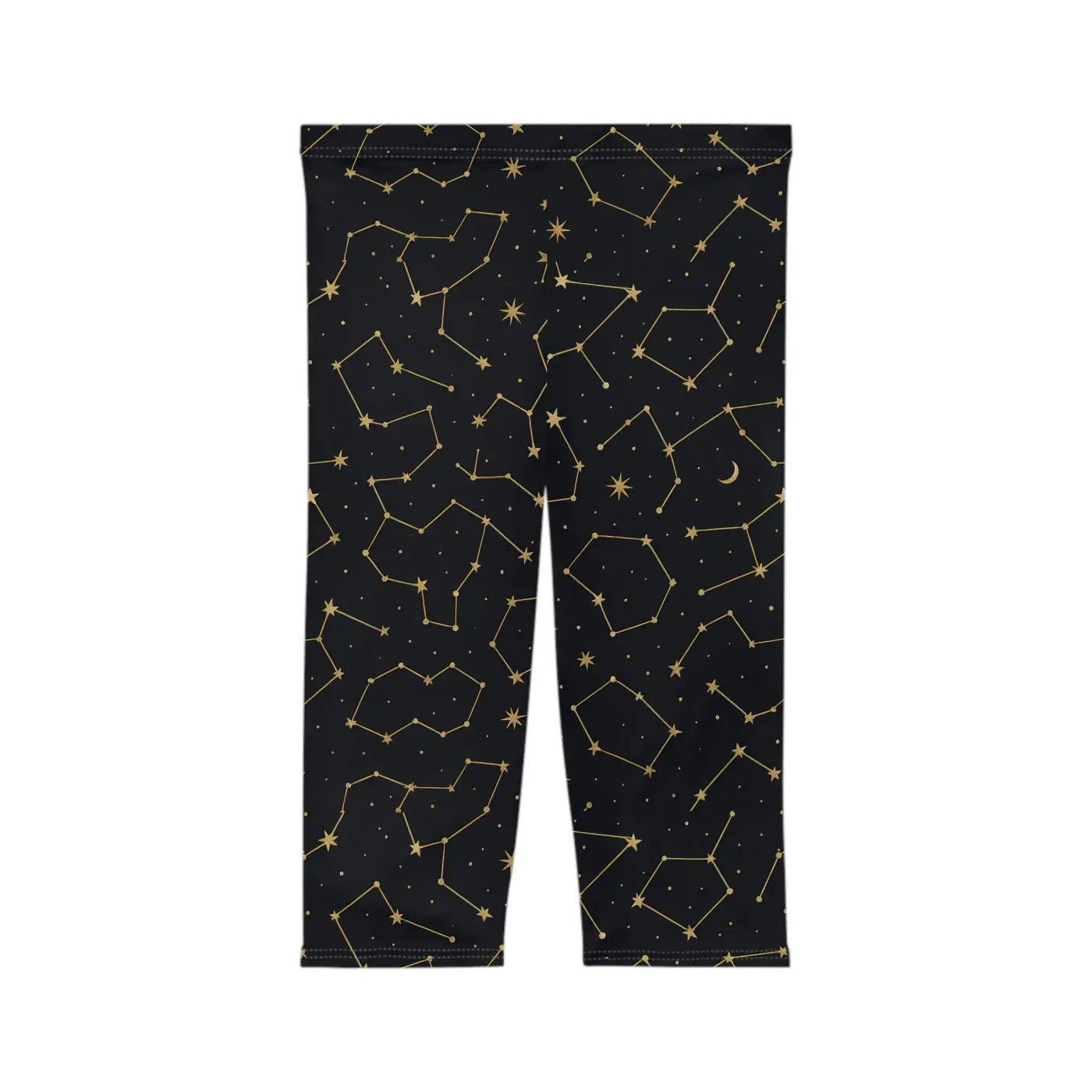 Starry Sky Capri Leggings - Constellation Design Activewear - DipaliZ