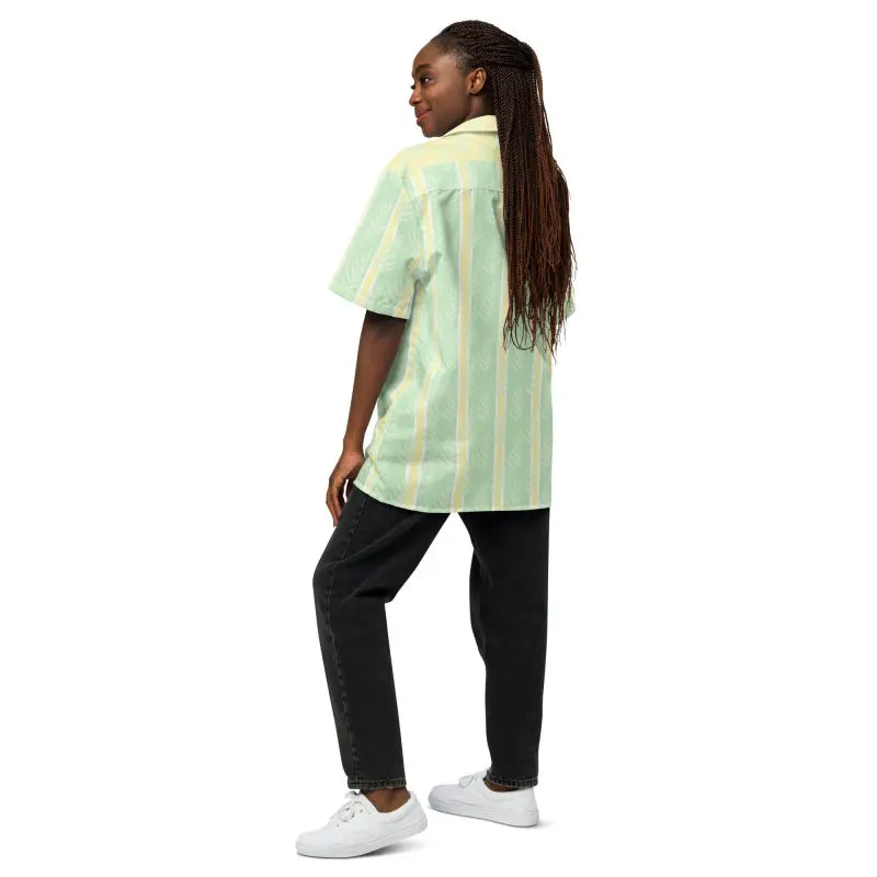 Leaves Unisex Button Shirt - Summer Adventure Style - DipaliZ