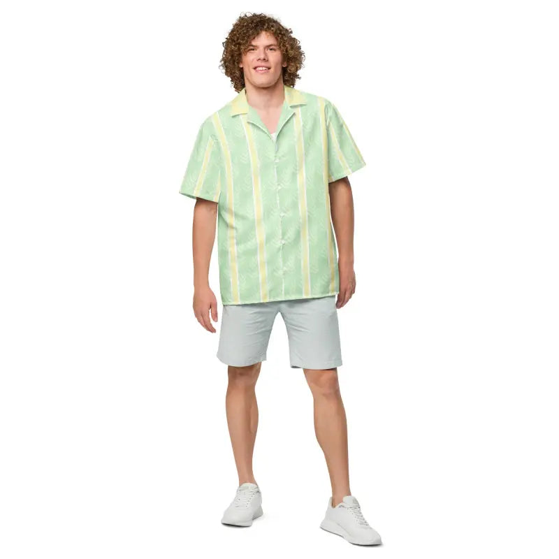 Leaves Unisex Button Shirt - Summer Adventure Style - DipaliZ