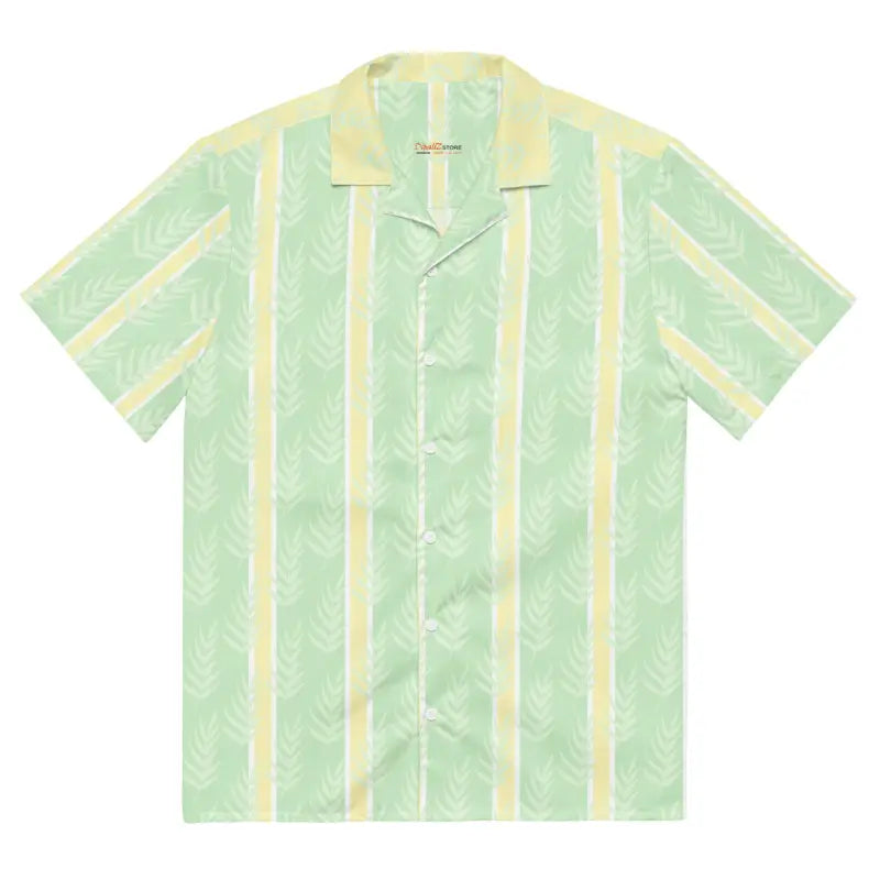 Leaves Unisex Button Shirt - Summer Adventure Style - DipaliZ