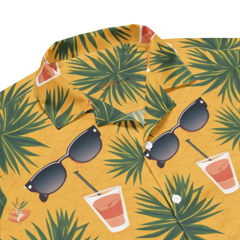 Pineapple Summer Shirt - Tropical Recycled Button Shirt - DipaliZ