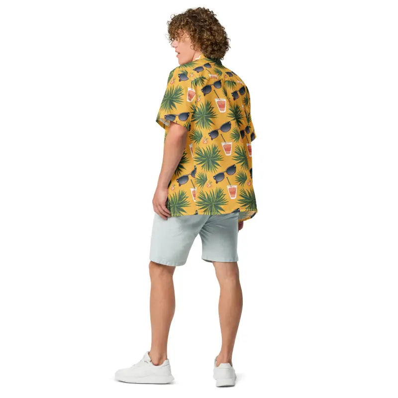 Pineapple Summer Shirt - Tropical Recycled Button Shirt - DipaliZ