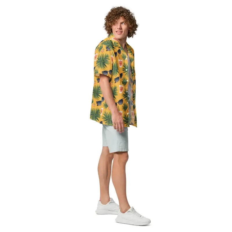 Pineapple Summer Shirt - Tropical Recycled Button Shirt - DipaliZ