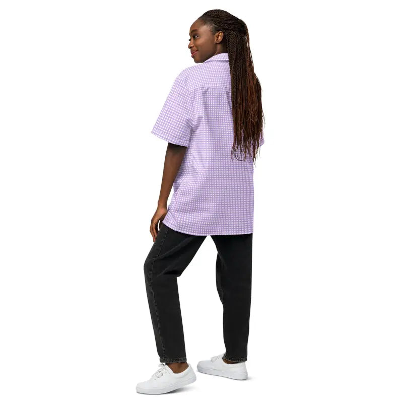Purple Checkered Moisture Wicking Summer Shirt - DipaliZ