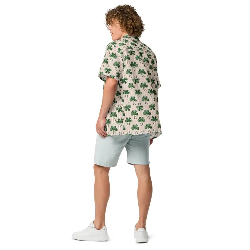 Stripes Unisex Button Shirt - Eco-Friendly Summer Style - DipaliZ