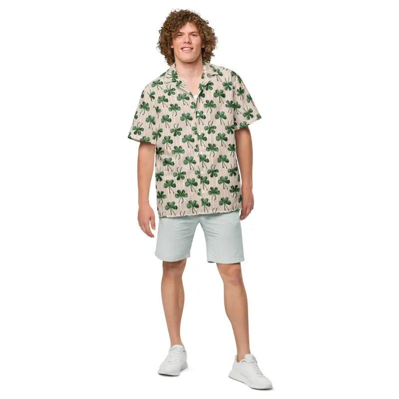 Stripes Unisex Button Shirt - Eco-Friendly Summer Style - DipaliZ