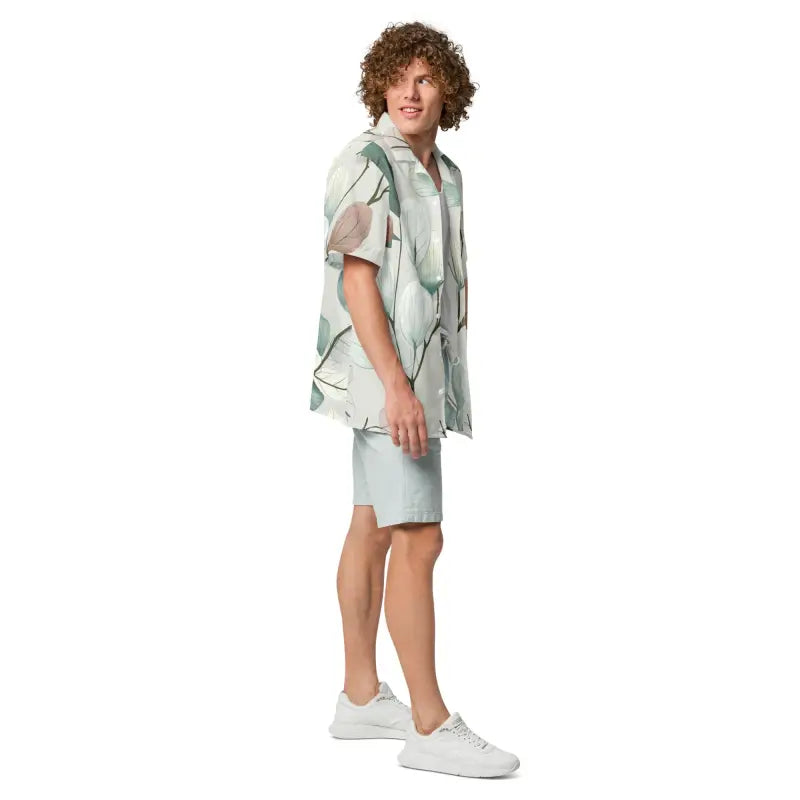 Moisture Wicking Unisex Button Shirt - Eco Friendly Summer - DipaliZ