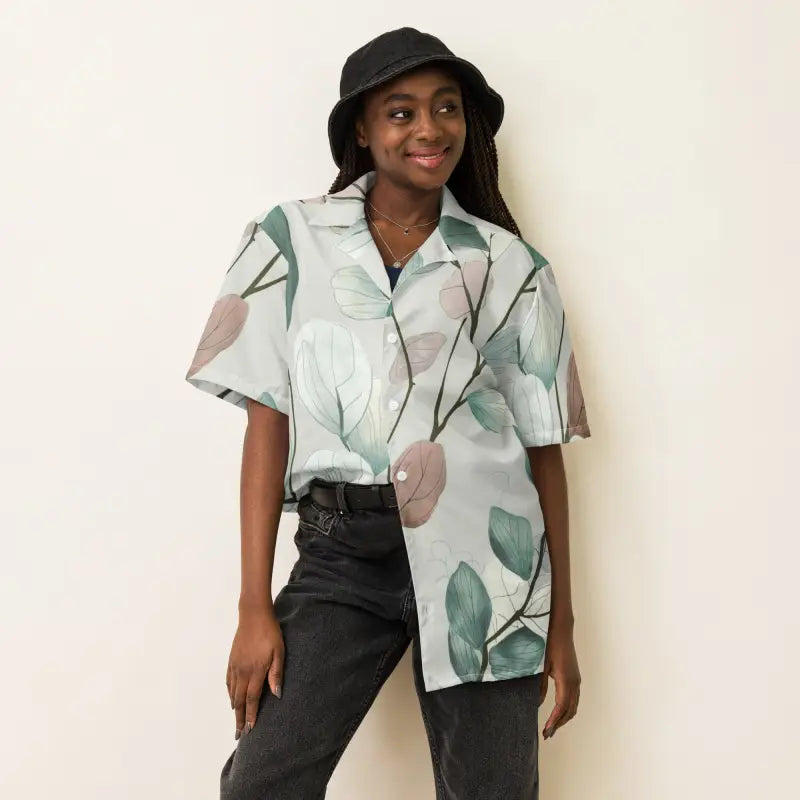 Moisture Wicking Unisex Button Shirt - Eco Friendly Summer - DipaliZ