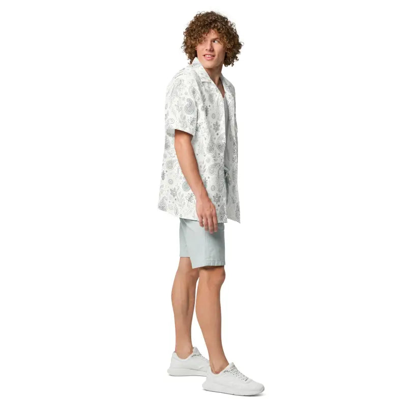 Paisley Pattern Button Shirt - Cool Summer Style - DipaliZ
