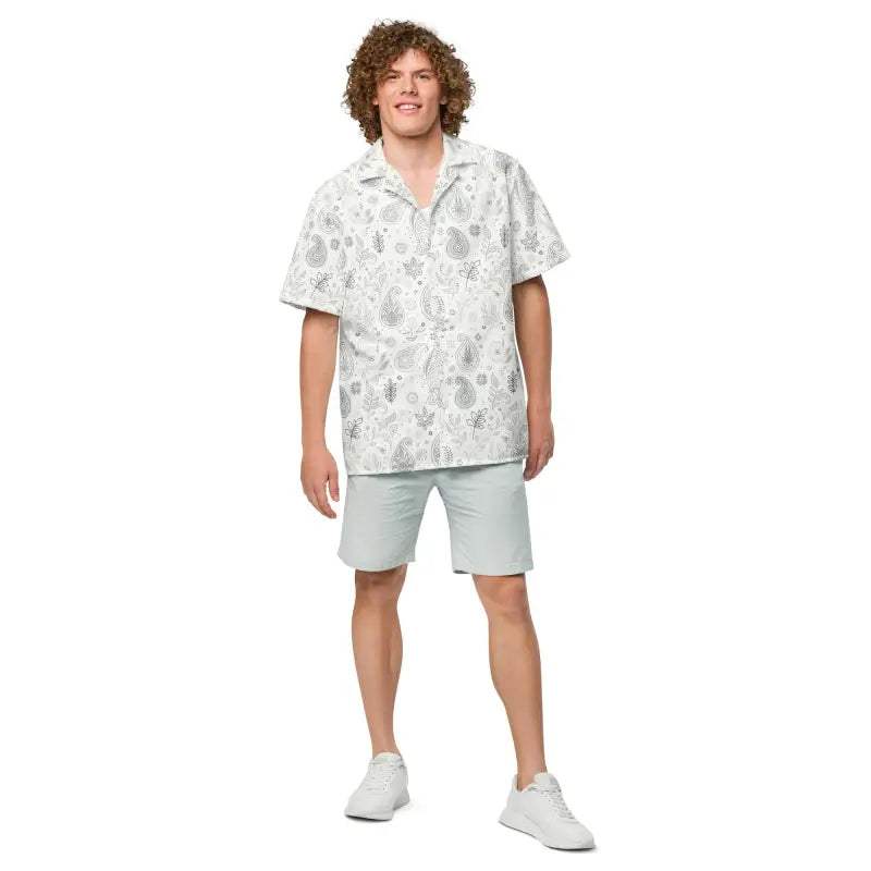 Paisley Pattern Button Shirt - Cool Summer Style - DipaliZ