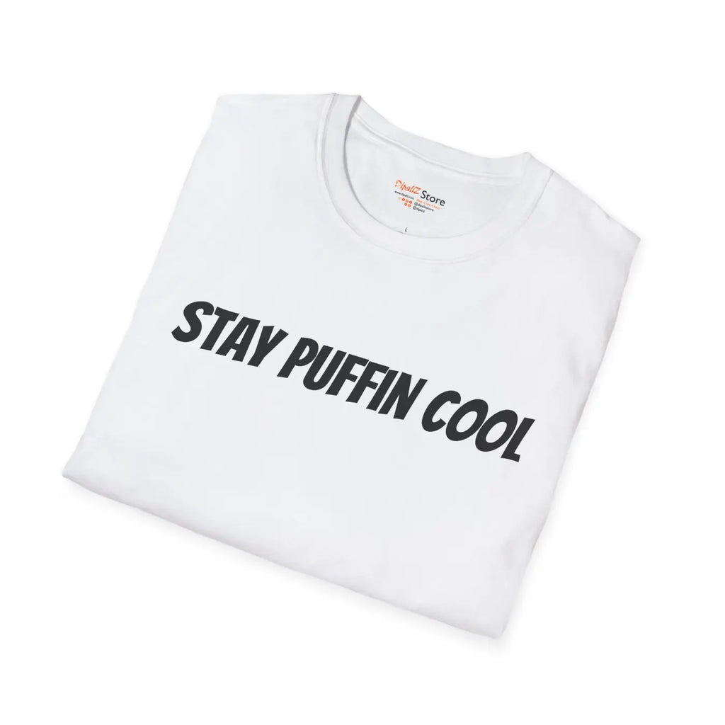 Stay Puffin Cool Unisex Softstyle Tee - Comfort Fit - DipaliZ