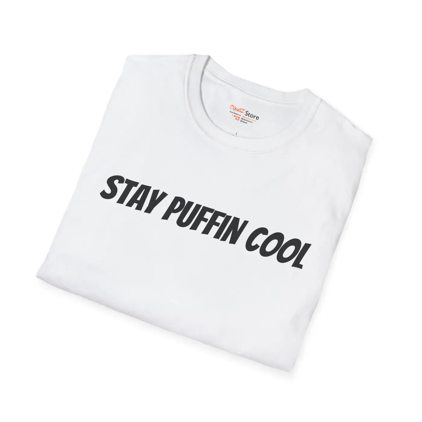 Stay Puffin Cool Unisex Softstyle Tee - Comfort Fit - DipaliZ