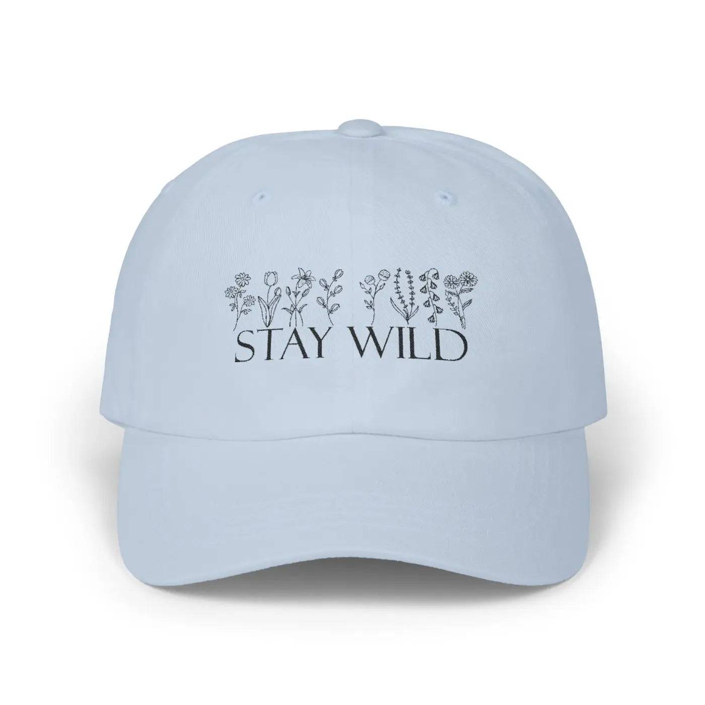 Stay Wild Classic Dad Cap - Floral Design for Nature Lovers - DipaliZ