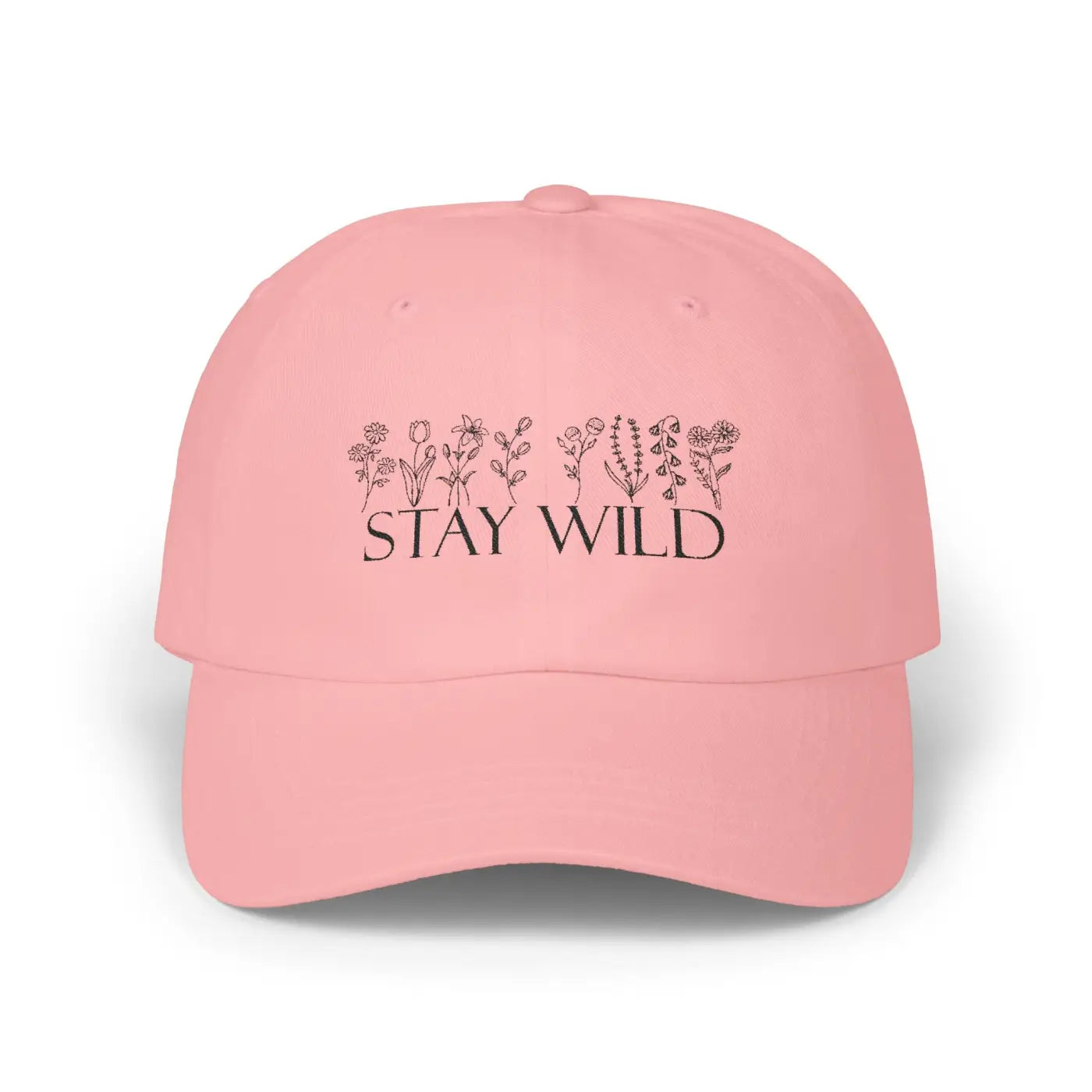 Stay Wild Classic Dad Cap - Floral Design for Nature Lovers - DipaliZ