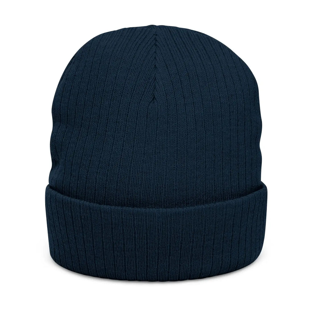 Stay Wild Ribbed Knit Beanie - Embroidered Cuff - DipaliZ