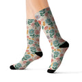 Pastel Flowers Socks - Chic Floral Fashion Statement - DipaliZ