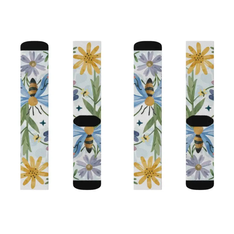 Nature Pattern Sublimation Socks - Eco-Friendly Comfort - DipaliZ