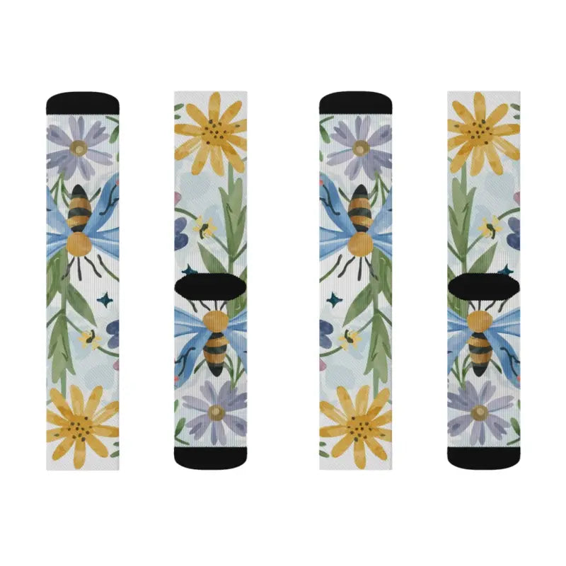 Nature Pattern Sublimation Socks - Eco-Friendly Comfort - DipaliZ