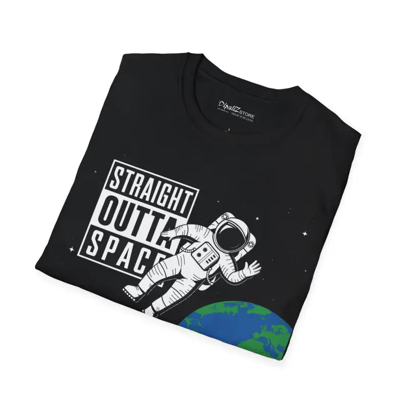 Straight Outta Space T Shirt - Unisex Softstyle Cotton Tee - DipaliZ