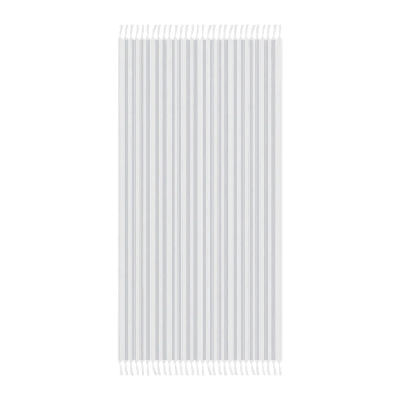 Striped Boho Beach Towel - Turkish Cotton with Hand-Knotted Tassels - DipaliZ