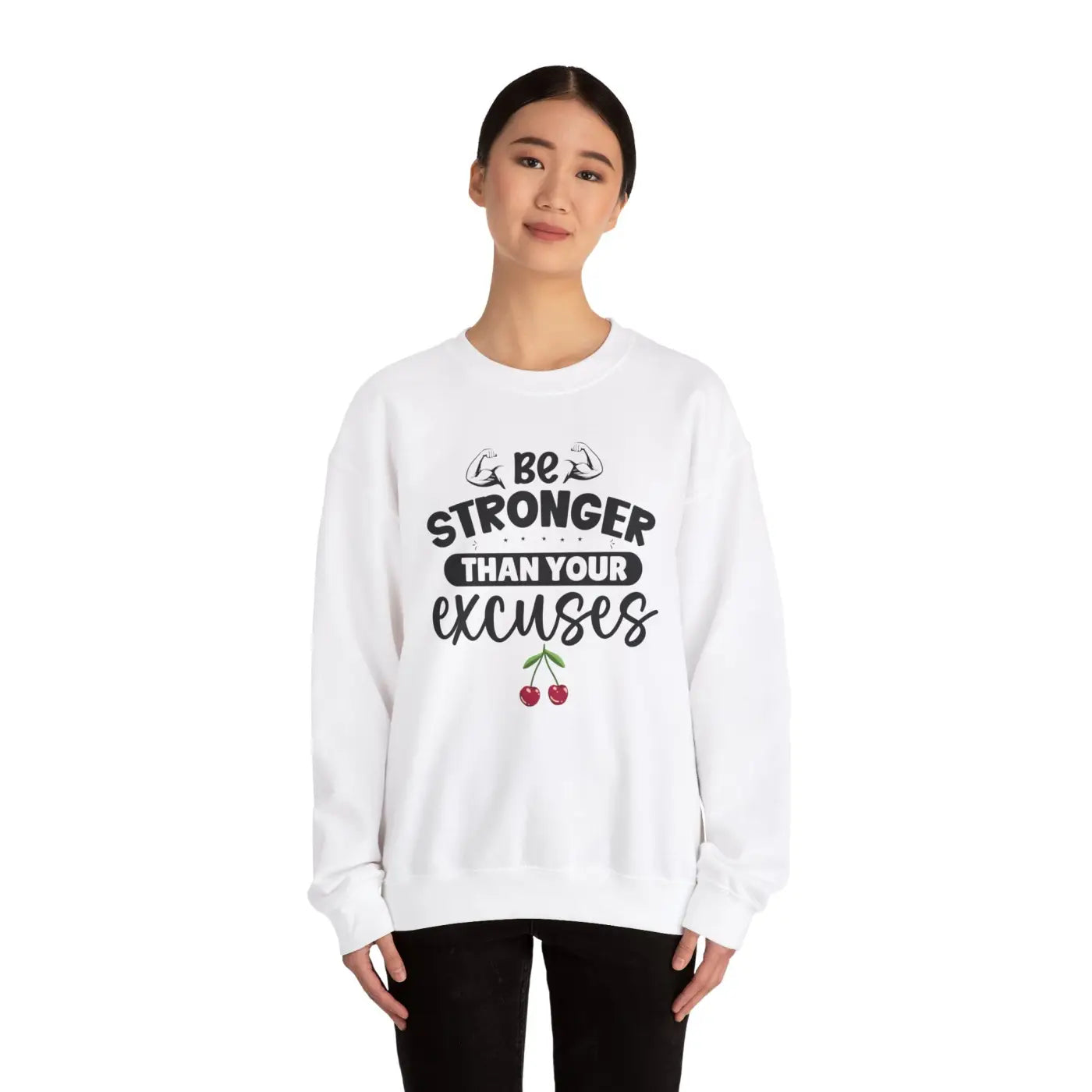 Heavy Blend Crewneck Sweatshirt - Conquer Excuses Style - DipaliZ