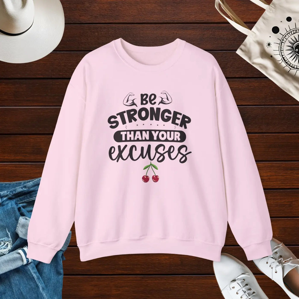 Heavy Blend Crewneck Sweatshirt - Conquer Excuses Style - DipaliZ