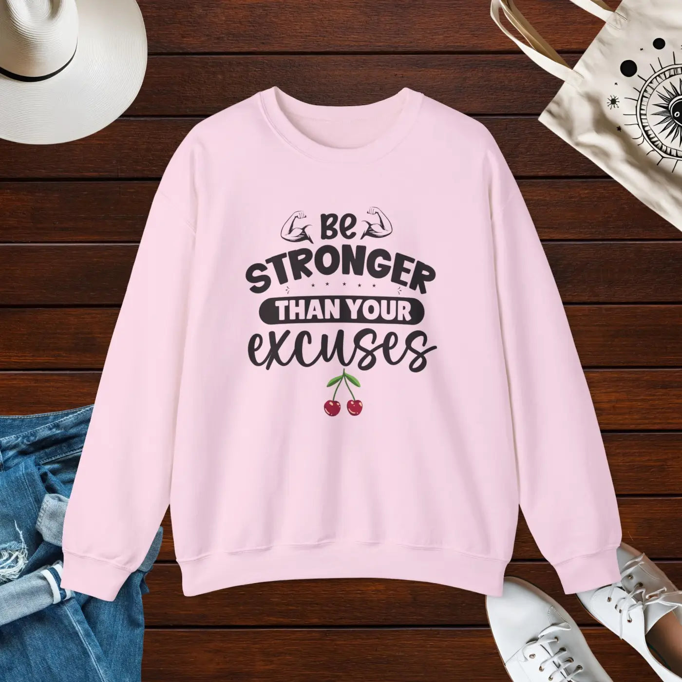 Heavy Blend Crewneck Sweatshirt - Conquer Excuses Style - DipaliZ