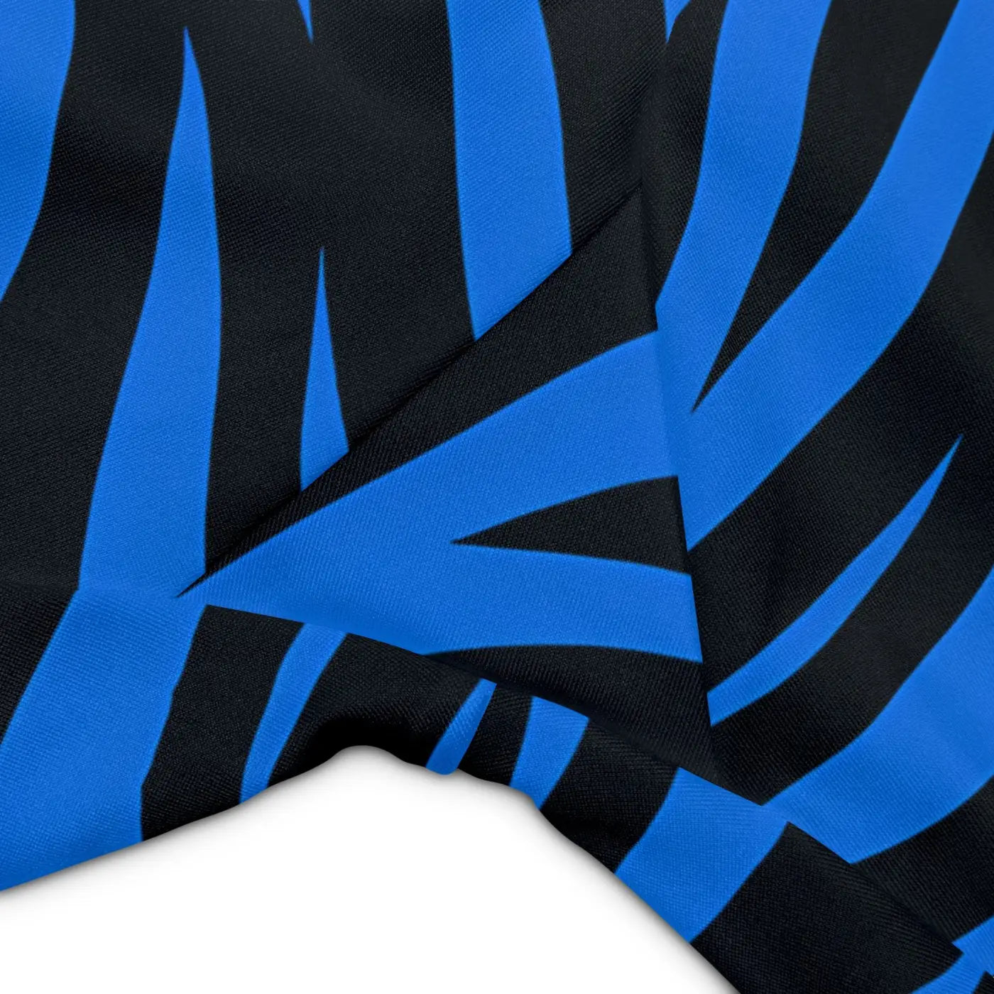 Striped Workout Shorts - Blue Striped Design - DipaliZ