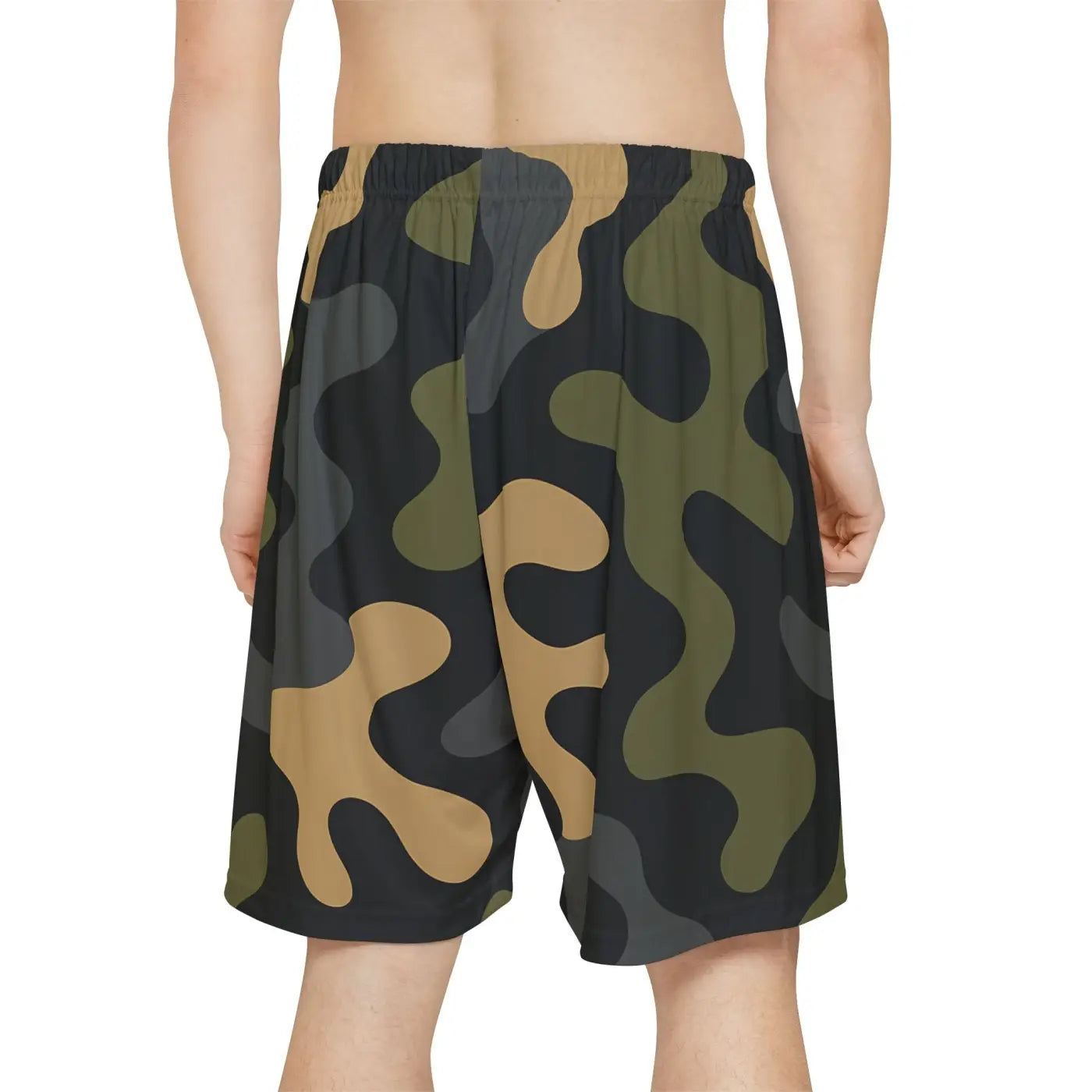 Men's Sports Shorts - Vibrant Camo Summer Workout Gear - DipaliZ