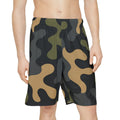 Men's Sports Shorts - Vibrant Camo Summer Workout Gear - DipaliZ
