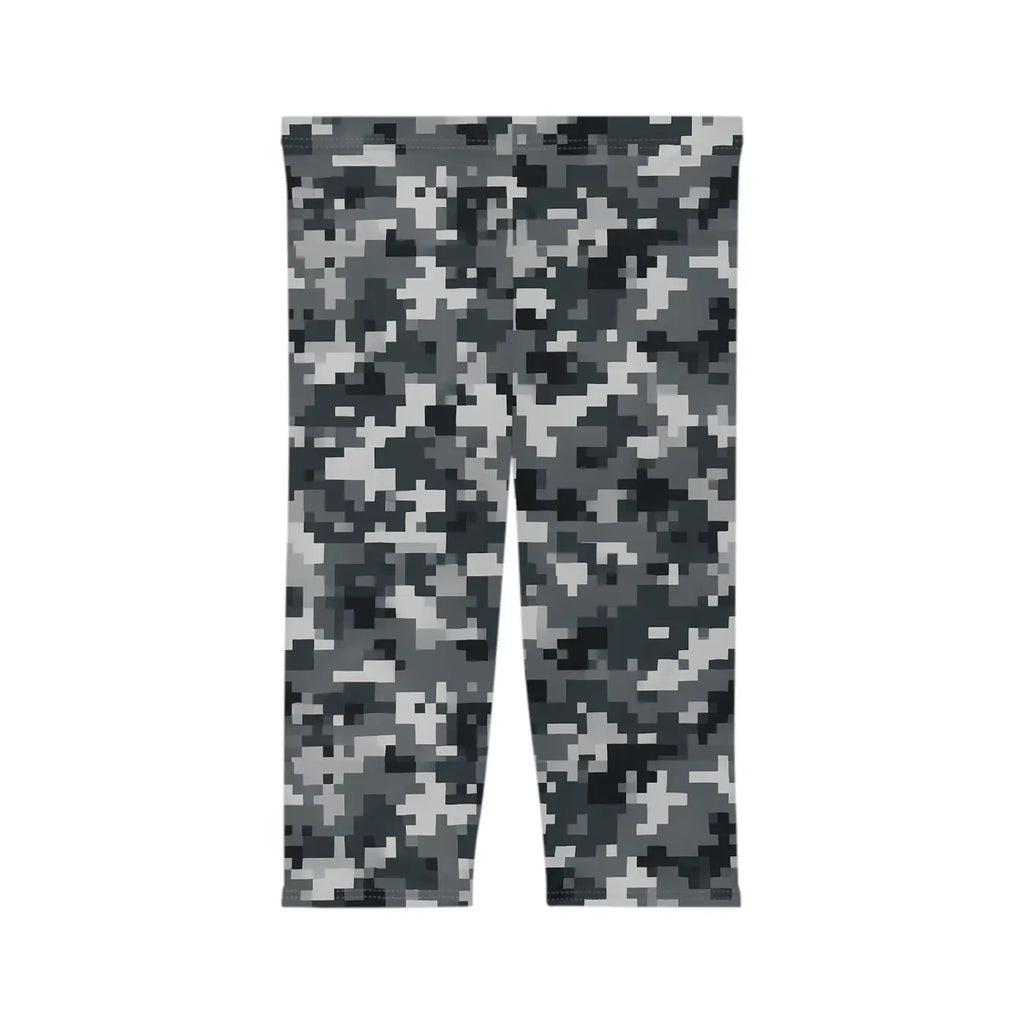Stylish Camouflage Women Capri Leggings - Casual Wear - DipaliZ